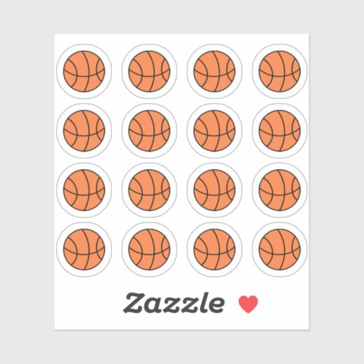 Basketbal Game Dag Sport Praktijk Bujo Planner Sticker (Vel)