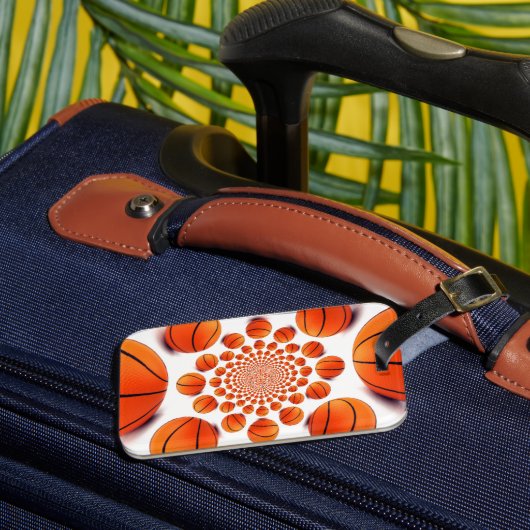 Basketbal Game of Champions: Court Vision Kaleida Bagagelabel (Voorkant Insitu 3)