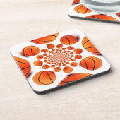 Basketbal Game of Champions: Court Vision Kaleida Bier Onderzetter (Linkerzijde)