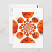 Basketbal Game of Champions: Court Vision Kaleida Briefkaart (Voorkant / Achterkant)