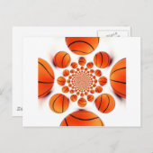 Basketbal Game of Champions: Court Vision Kaleida Briefkaart (Voorkant / Achterkant)