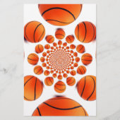 Basketbal Game of Champions: Court Vision Kaleida Briefpapier (Voorkant)