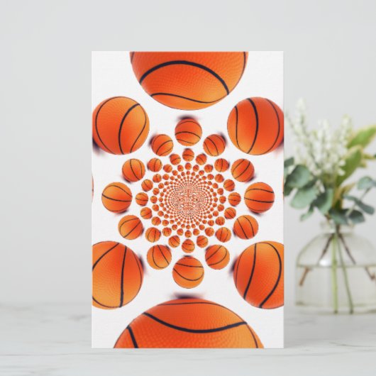 Basketbal Game of Champions: Court Vision Kaleida Briefpapier (Staand voorkant)