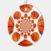 Basketbal Game of Champions: Court Vision Kaleida Keramisch Ornament (Links)