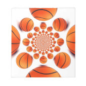 Basketbal Game of Champions: Court Vision Kaleida Notitieblok (Voorkant)