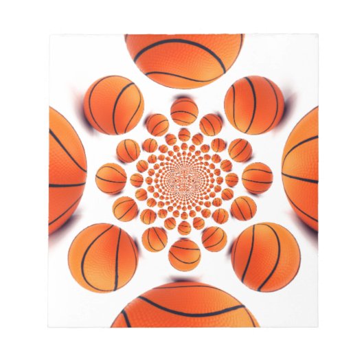 Basketbal Game of Champions: Court Vision Kaleida Notitieblok (Voorkant)