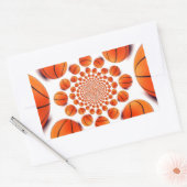 Basketbal Game of Champions: Court Vision Kaleida Rechthoekige Sticker (Envelop)