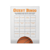 Basketbal Gast Bingo Baby Shower Spelpakket Notitieblok (Linkerzijde)