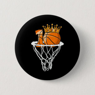 Basketbal Gelukkige 10e Verjaardag Jongen Bal 10 J Ronde Button 5,7 Cm
