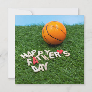 Basketbal Gelukkige Vaderdag kaart