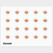 Basketbal gepersonaliseerde boekplaatjes voor kind ster sticker (Vel)