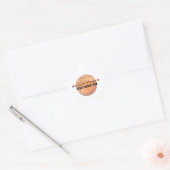 Basketbal gepersonaliseerde boekplaatjes voor kind ster sticker (Envelop)