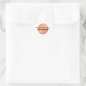 Basketbal gepersonaliseerde boekplaatjes voor kind ster sticker (Tas)