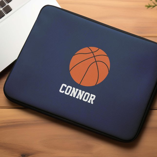 Basketbal Gepersonaliseerde Kinder Laptop Sleeve (Creator heeft geüpload)