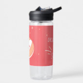 Basketbal Gepersonaliseerde Naam Nummer Gepersonal Waterfles (Links)