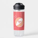 Basketbal Gepersonaliseerde Naam Nummer Gepersonal Waterfles<br><div class="desc">Een basketbalfles voor je speler! Deze leuke,  op maat gemaakte waterfles is een geweldig cadeau voor de basketbalspeler in je leven. Naam en nummer zijn aanpasbaar. In de kleuren sinaasappel en roze. Zorg ervoor dat je ook op de achterkant naar leuk design kijkt!</div>