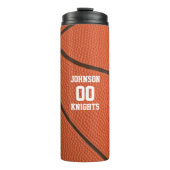 Basketbal Gepersonaliseerde Thermische Tumbler Thermosbeker (Voorkant)