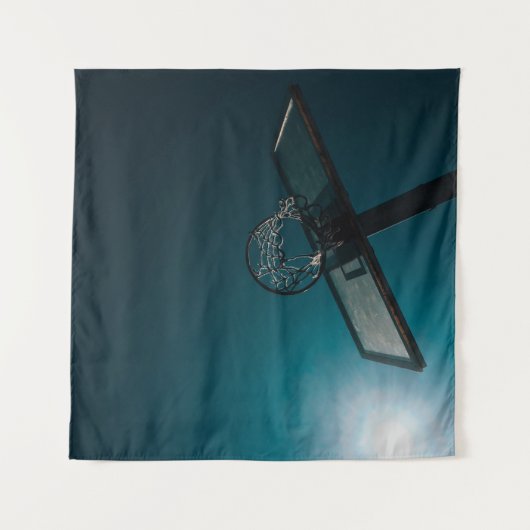 Basketbal geschenk wandkleed (Voorkant (horizontaal))