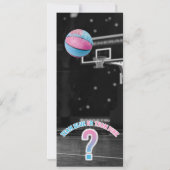 Basketbal Geslacht Reveal Ticket Kaart (Achterkant)