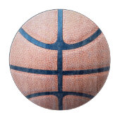 Basketbal glazen snijplank (Voorkant)