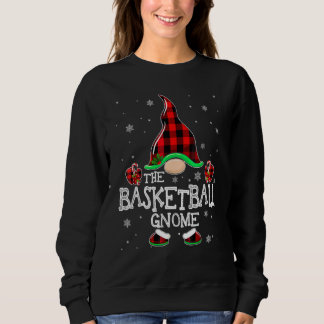 Basketbal Gnome Buffalo Plaid Overeenkomende Famil Trui