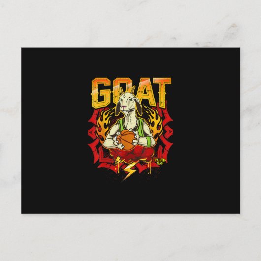 Basketbal Goat Cadeau Briefkaart (Voorkant)
