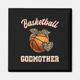 Basketbal Godmother Bandana Leopard Heart Fans Mo Magneet