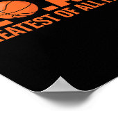 Basketbal Godmother Bandana Leopard Heart Fans Mo Poster (Hoek)