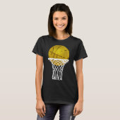 Basketbal Gold Bball Trophy Sport Lover Gift Manne T-shirt (Voorkant volledig)