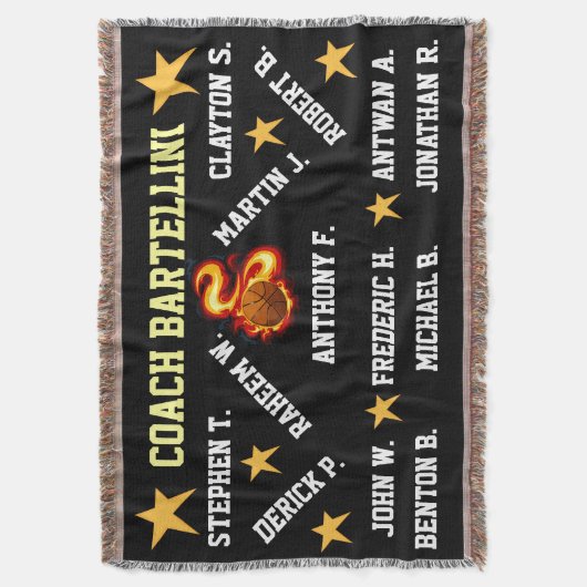 Basketbal gooien deken (Voorkant Verticaal)