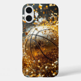 Basketbal Gouden Hopen  iPhone 16 Plus Hoesje