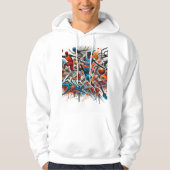 Basketbal Graffiti Art Hoodie – Bold Sportswear (Voorkant)