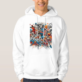 Basketbal Graffiti Art Hoodie – Bold Sportswear