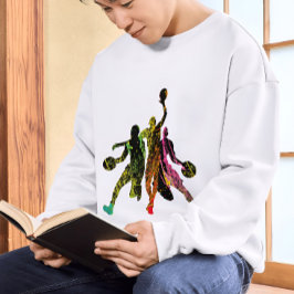 basketbal graffiti Silhouette basketbalspeler Hoodie