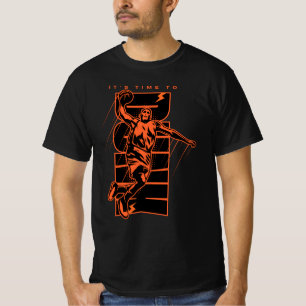 Basketbal Graffiti Style Street Art Classic T-SH T-shirt