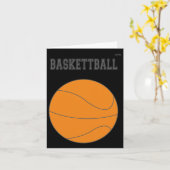 Basketbal Grafisch #1 Kaart (Gele Bloem)