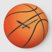Basketbal Grafisch Grote Klok (Voorkant)