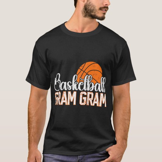 Basketbal gram van een basketbalspeler gram G T-shirt (Voorkant)