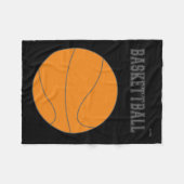 Basketbal Graphic #1 Fleece Deken (Voorkant (Horizontaal))