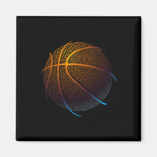 Basketbal Graphic Balling T - shirts Magneet