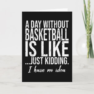 Basketbal grappig sport cadeau kaart