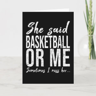 Basketbal grappig sport cadeau kaart