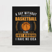 Basketbal Grappig Spreekwoord Kaart (Voorkant)
