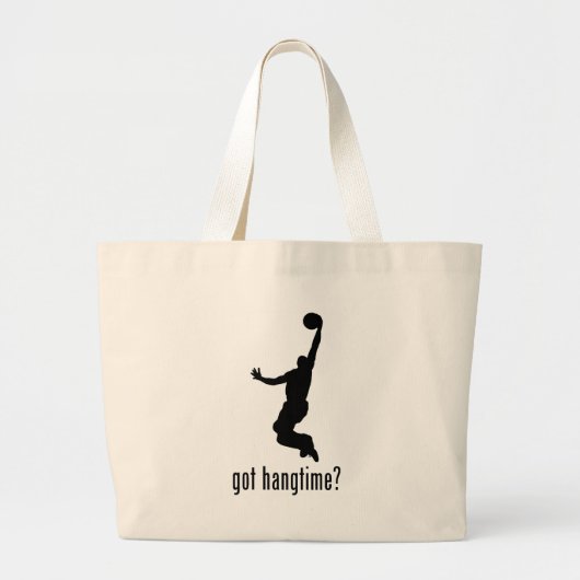 Basketbal Grote Tote Bag (Voorkant)
