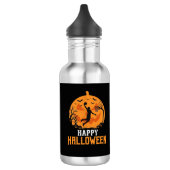 Basketbal Halloween Dunk Pompoen Design_1 Waterfles (Links)