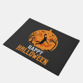 Basketbal Halloween Dunk Pompoen Ontwerp_1 Deurmat (Schuin)