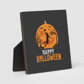 Basketbal Halloween Dunk Pompoen Ontwerp_1 Fotoplaat (Voorkant)
