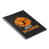 Basketbal Halloween Dunk Pompoen Ontwerp_1 Notitieboek (Rechterzijde)