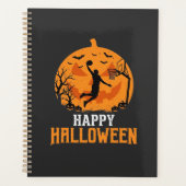 Basketbal Halloween Dunk Pompoen Ontwerp_1 Planner (Voorkant)