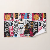 Basketbal Handdoekenset Bad Handdoek (Handdoek)
